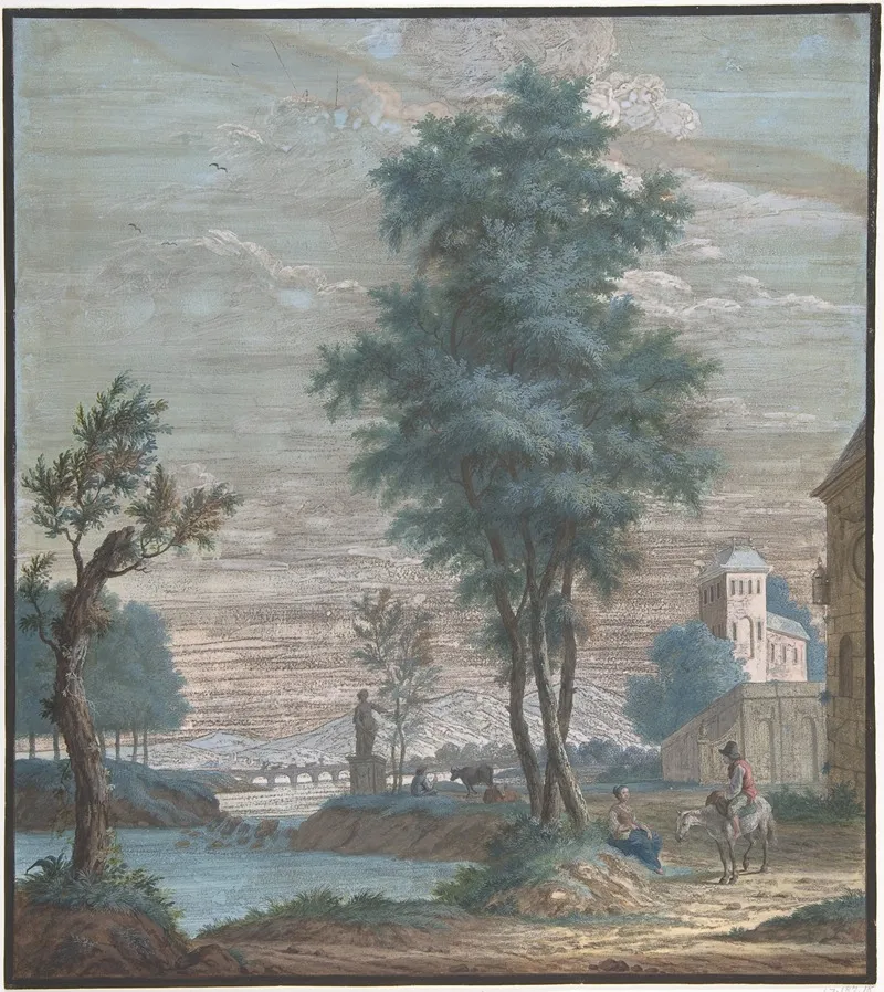 Italian Lanscape Wall Art by Pieter de Groot - High-Resolution Digital Print