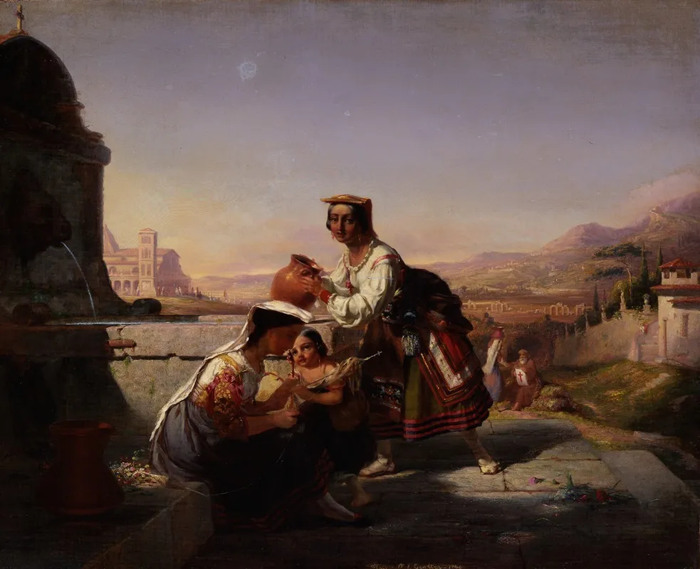 Italian Scene 2 Wall Art by William Tolman Carlton - High-Resolution Digital Print