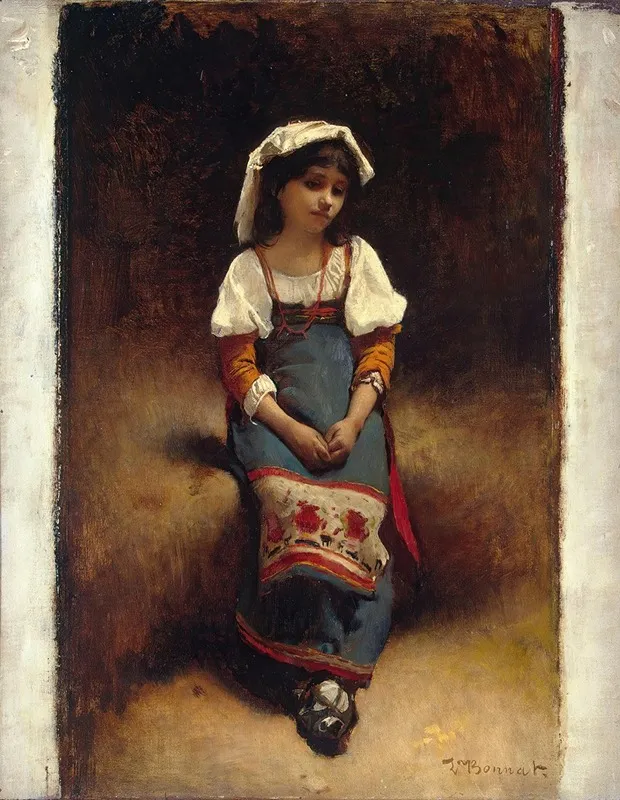 Italian Woman 2 Wall Art by Léon Bonnat - High-Resolution Digital Print