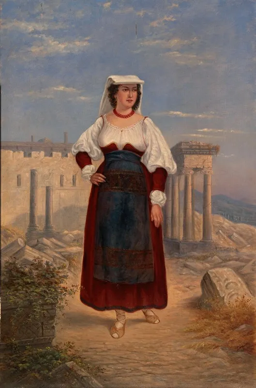 Italian Woman Wall Art by Antonio Zeno Shindler - High-Resolution Digital Print