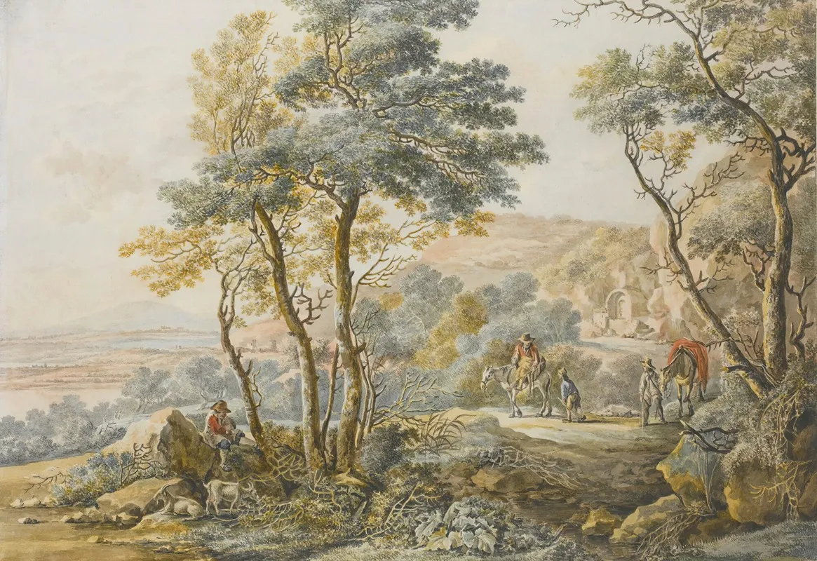 Italianate Landscape With Travellers After Jan Both