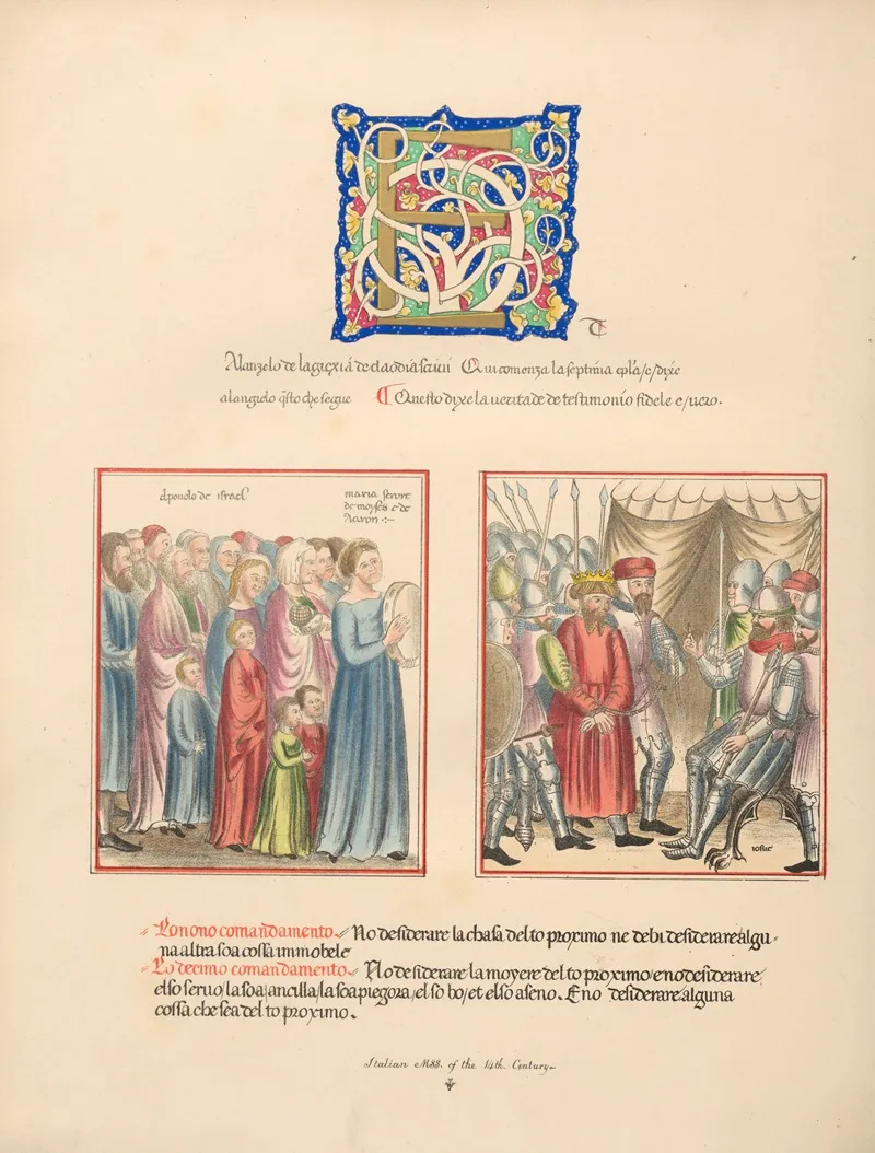 Italian‎ ‎mss ‎ ‎of‎ ‎the‎ ‎14th‎ ‎century Wall Art by John Obadiah Westwood - High-Resolution Digital Print