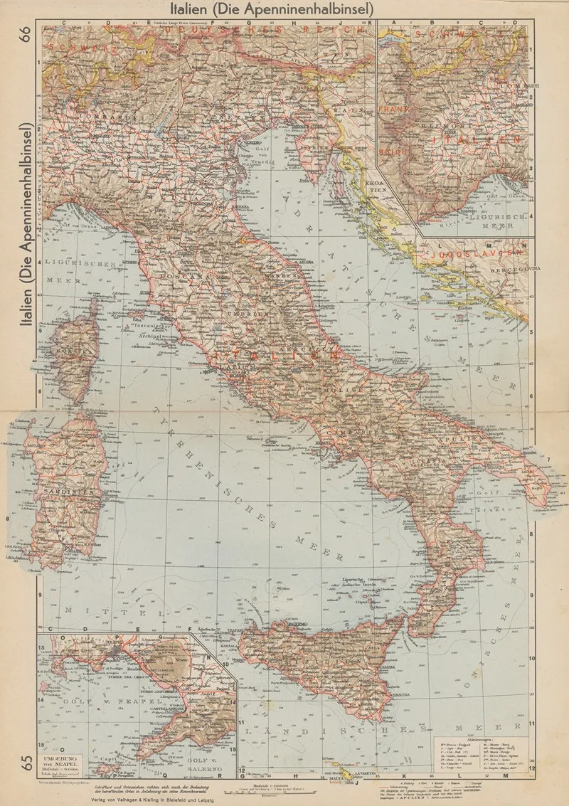 Italien Die Apenninenhalbinsel Wall Art by Wolfgang Preuss - High-Resolution Digital Print