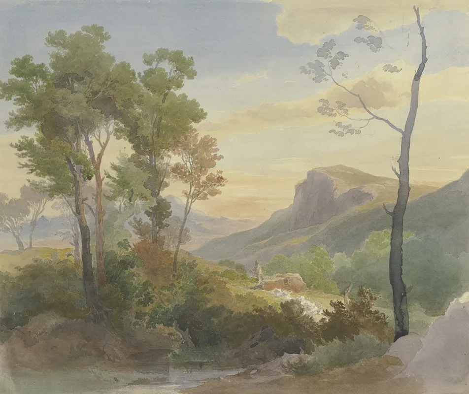 Italienische Gebirgslandschaft 2 Wall Art by Carl Hummel - High-Resolution Digital Print