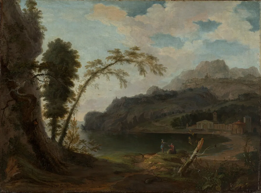 Italienische Landschaft Mit Mythologischer Staffage Wall Art by Jan van Nickelen - High-Resolution Digital Print