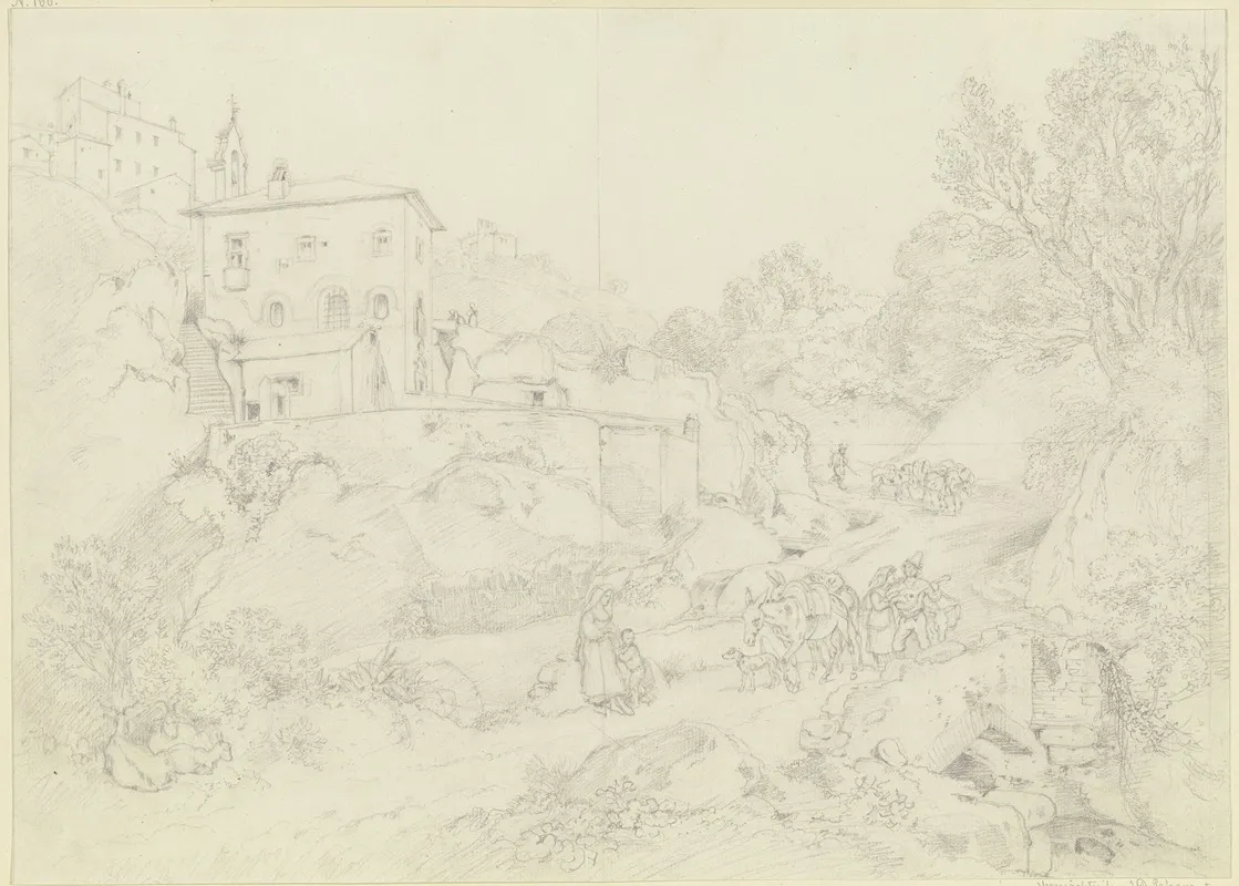 Italienisches Bergstadtchen