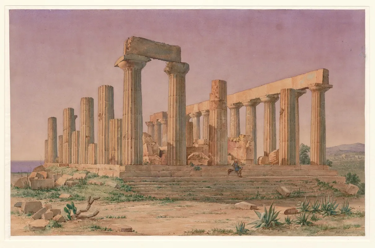 Italy Agrigento Temple Of Juno Lacinia 2