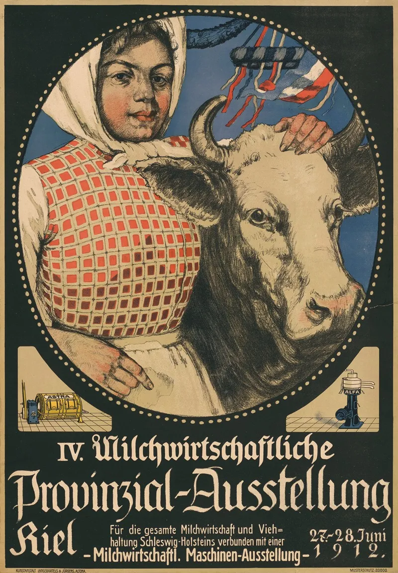 Iv Milchwirtschaftliche Provinzial Ausstellung Kiel 1912 Wall Art by Langebartels und Jürgens - High-Resolution Digital Print