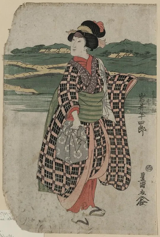 Iwai Hanshiro No Sagoemon Musume Oyone Wall Art by Toyokuni Utagawa - High-Resolution Digital Print