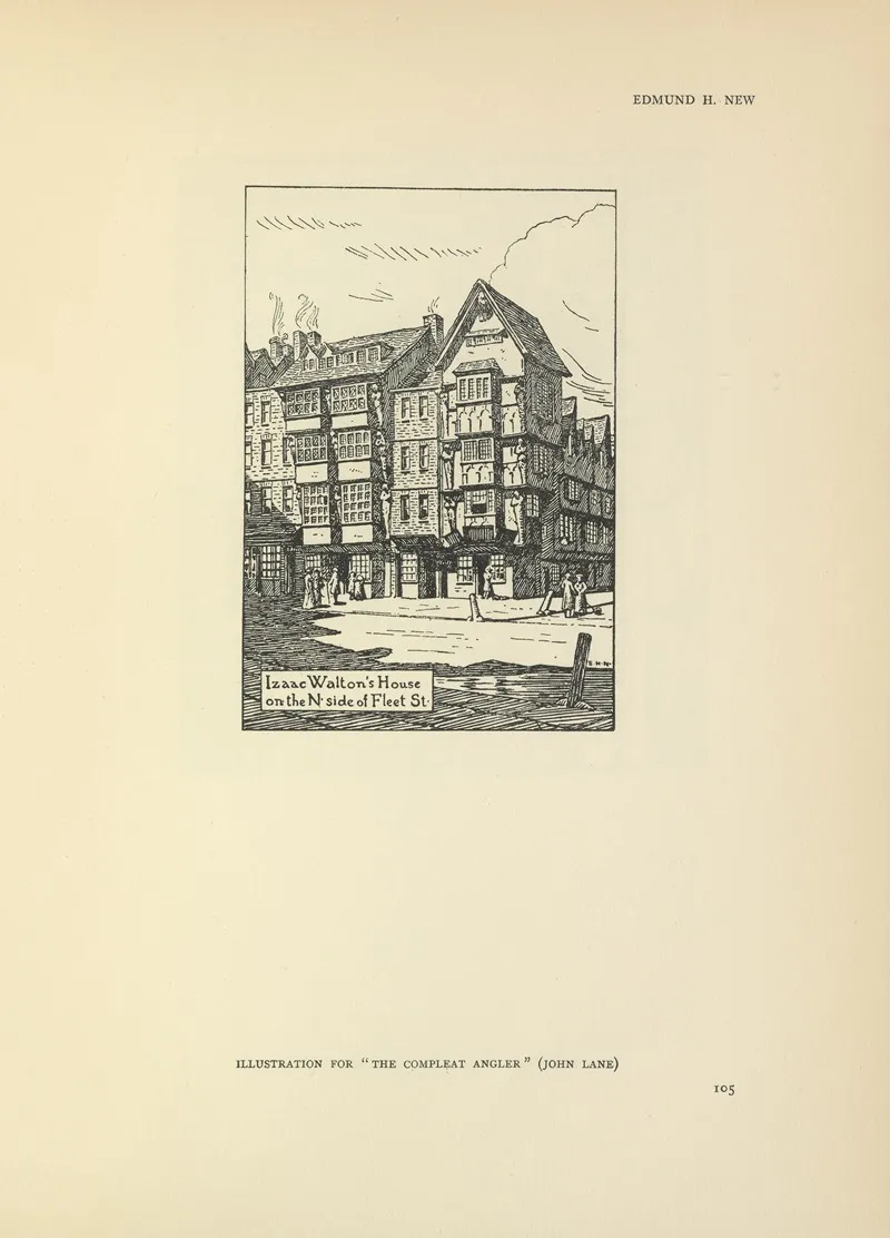 Izaac Waltons House On The N Side Of Fleet St The Compleat Angler