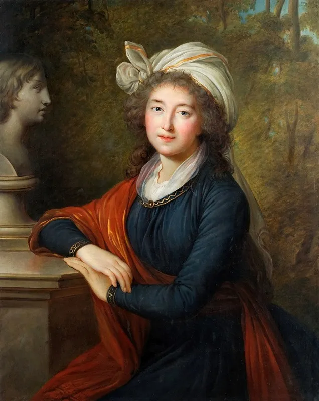 Izabela Lubomirska Wall Art by Elisabeth Louise Vigée Le Brun - Canvas Print