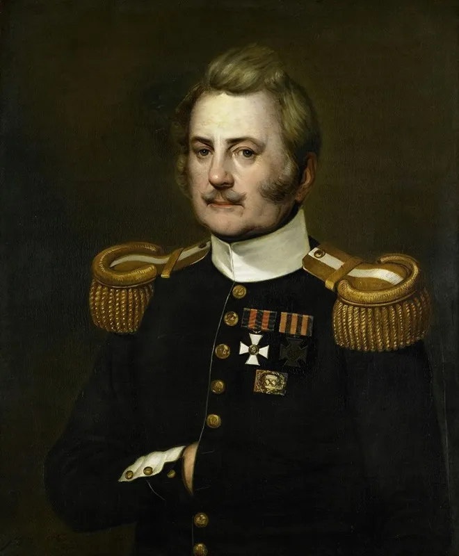 J D B Wilkens Lieutenant Colonel In The Infantry Wall Art by Jurjen De Jong - High-Resolution Digital Print
