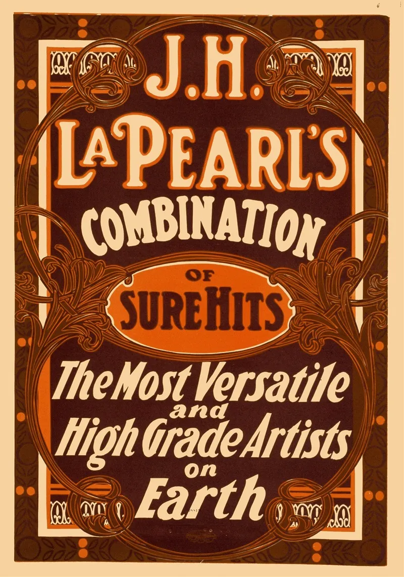 J H La Pearls Combination Of Sure Hits Wall Art by U.S. Printing Co. - High-Resolution Digital Print