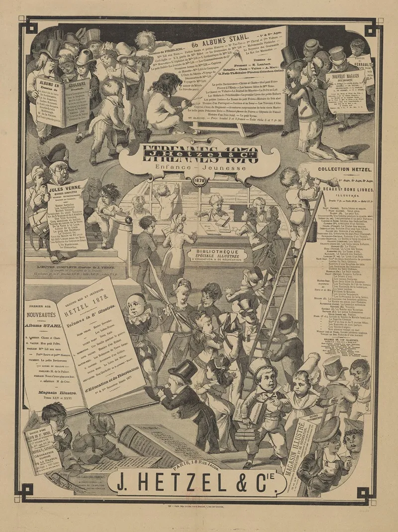 J Hetzel Cie Etrennes 1878 Enfance Jeunesse