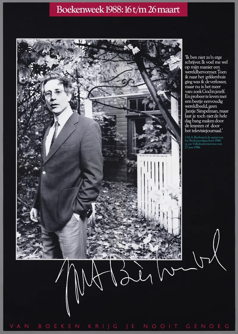 J M A Biesheuvel De Auteur Van Het Boekenweekgeschenk 1988 Wall Art by CPNB - High-Resolution Digital Print