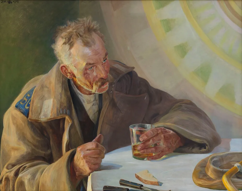 Jacek Malczewski_exile Left Section Of The Triptych_1909 Wall Art by Jacek Malczewski - Canvas Print