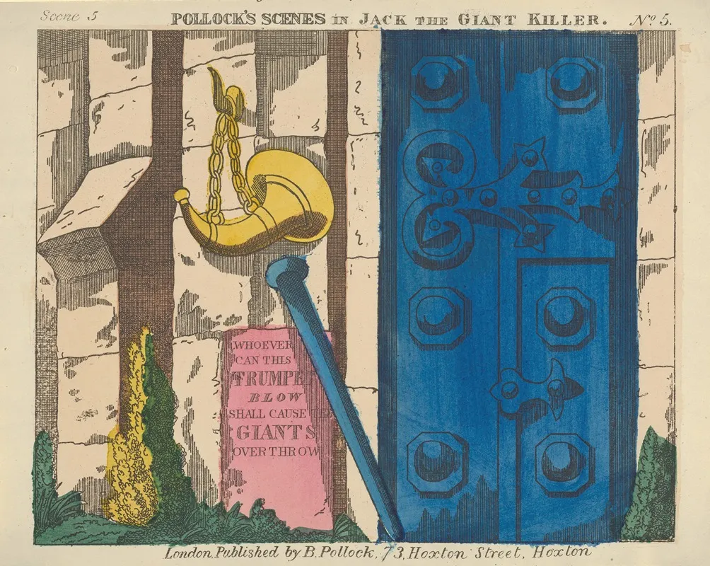 Jack And The Giant Killer Scenes For A Toy Theater Pl 05 Wall Art by Benjamin Pollock - High-Resolution Digital Print