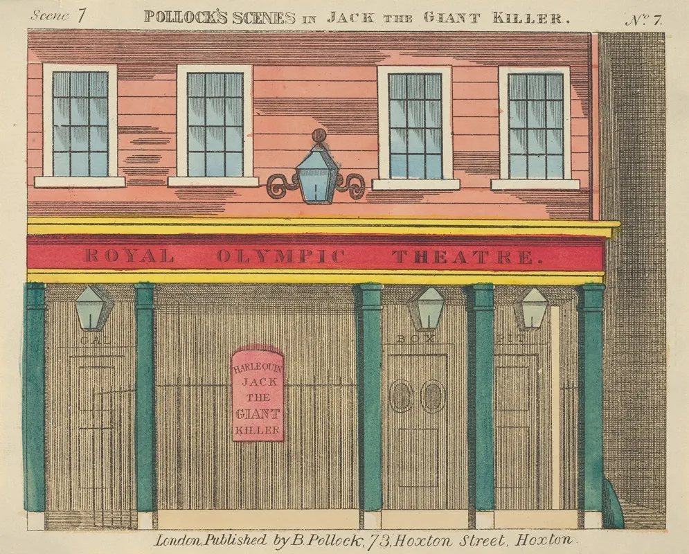 Jack And The Giant Killer Scenes For A Toy Theater Pl 07 Wall Art by Benjamin Pollock - High-Resolution Digital Print