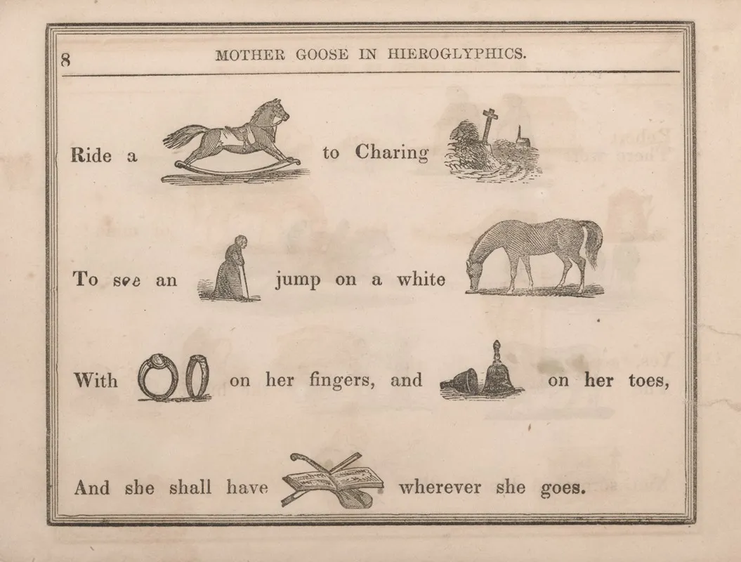 Jack Horse Cross Old Woman Horse Rings Bells Music Wall Art by Sherman & Co. - High-Resolution Digital Print
