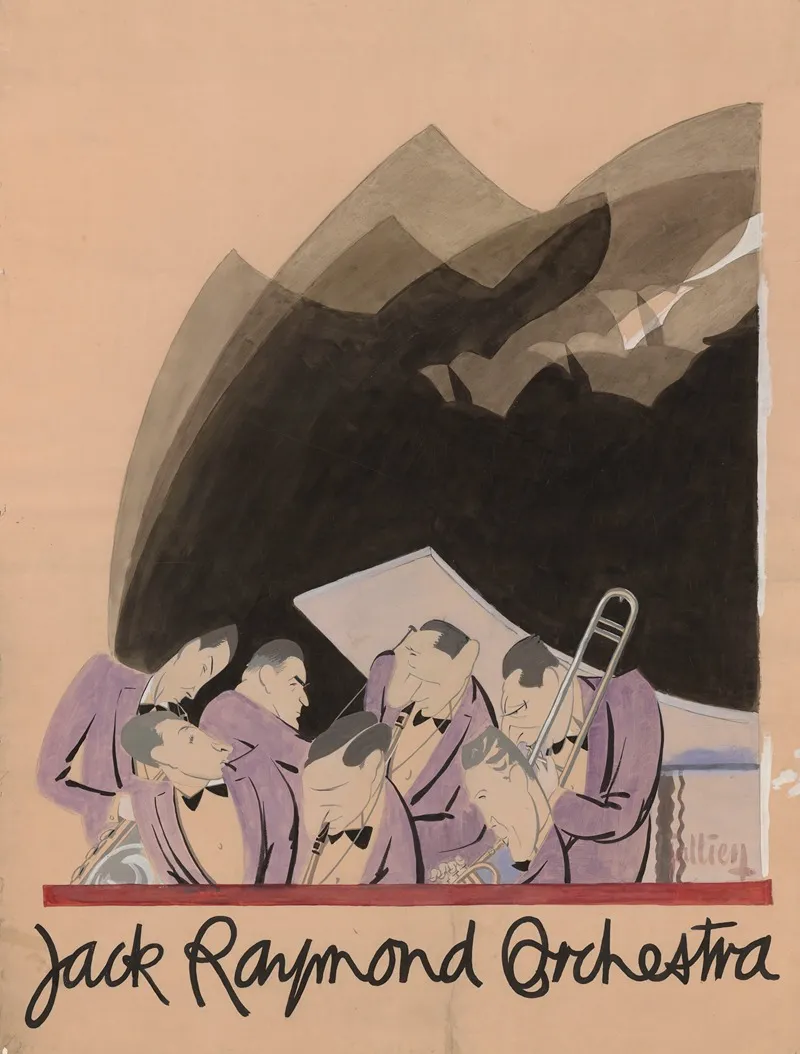 Jack Raymond Orchestra Wall Art by L. Jullien - High-Resolution Digital Print