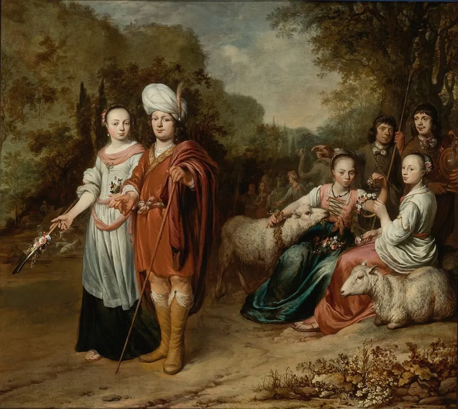 Jacob And Rachel 2 Wall Art by Gerbrand van den Eeckhout - High-Resolution Digital Print