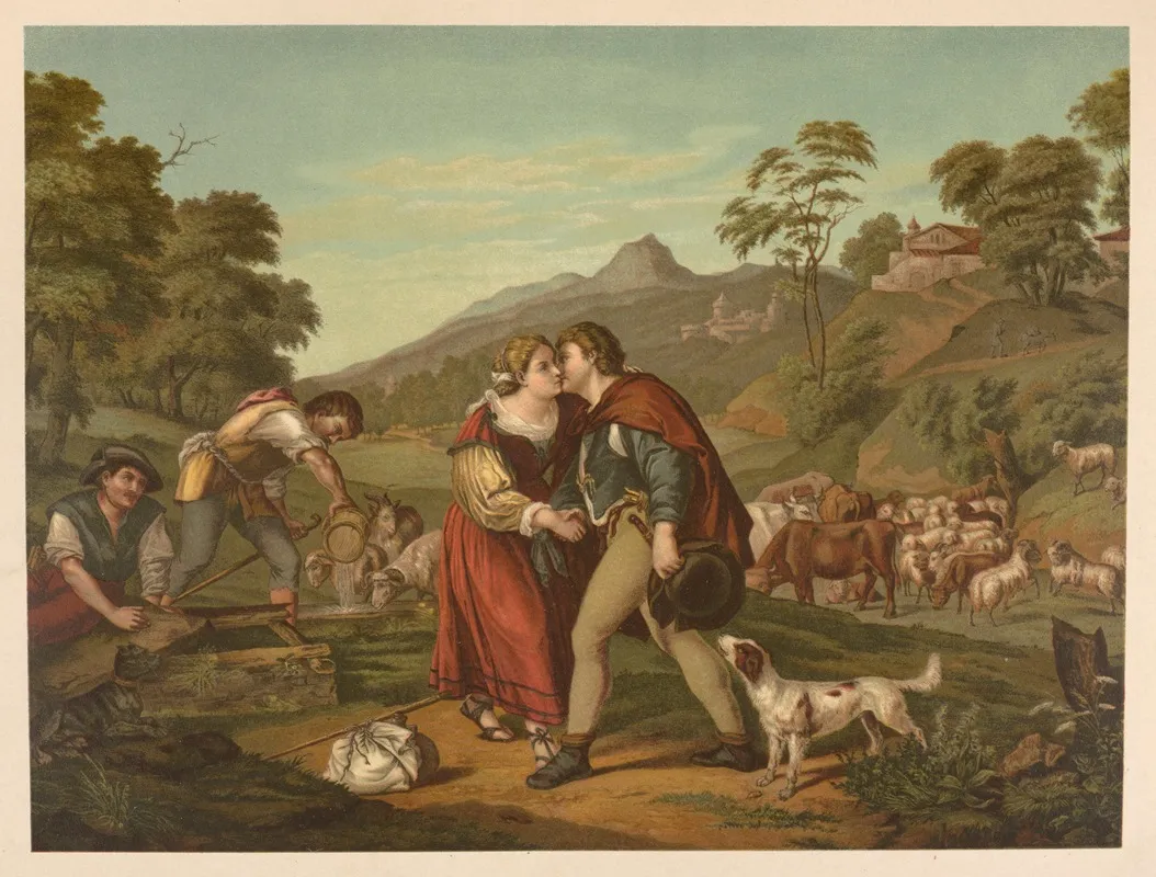 Jacob And Rachel 6 Wall Art by Jan Ladislaw Sýkora - High-Resolution Digital Print