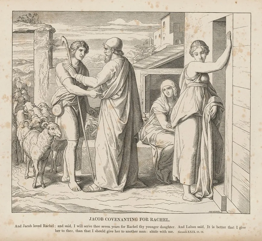 Jacob Covenanting For Rachel