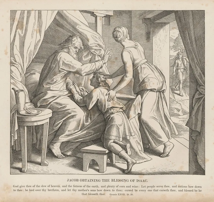 Jacob Obtaining The Blessing Of Isaac