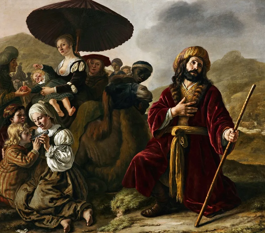 Jacob Seeking The Forgiveness Of Esau Wall Art by Jan Victors - High-Resolution Digital Print