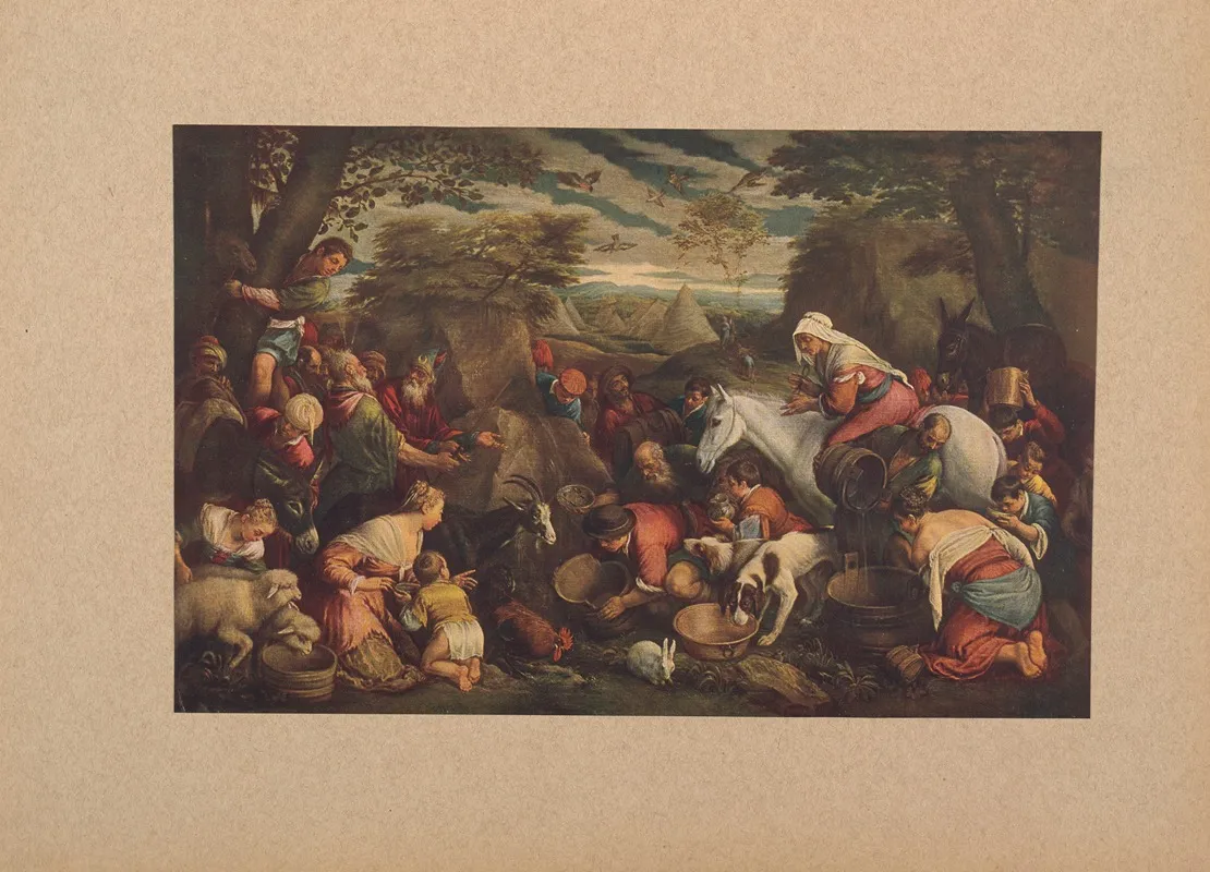 Jacopo‎ ‎bassano‎‎ ‎mose‎ ‎fa‎ ‎scaturir‎ ‎lacqua‎ ‎da‎ ‎una‎