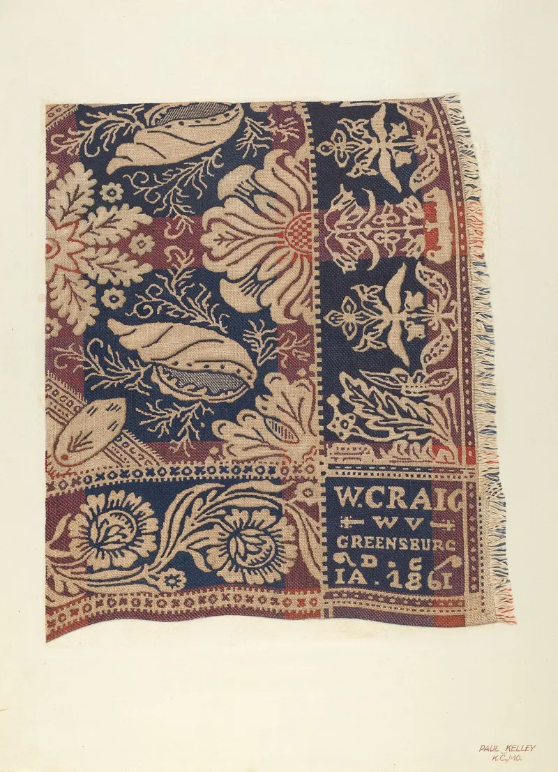 Jacquard Coverlet 3