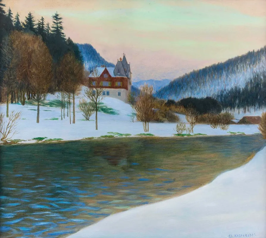 Jagdschloss Murzsteg Sommerresidenz Des Bundesprasidenten Wall Art by Eduard Kasparides - High-Resolution Digital Print