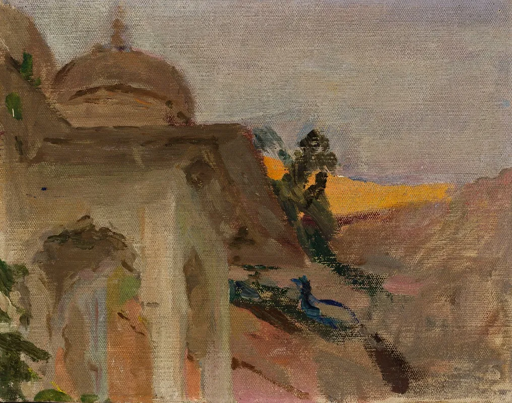 Jaipur Nude With A Peacock From The Journey To India