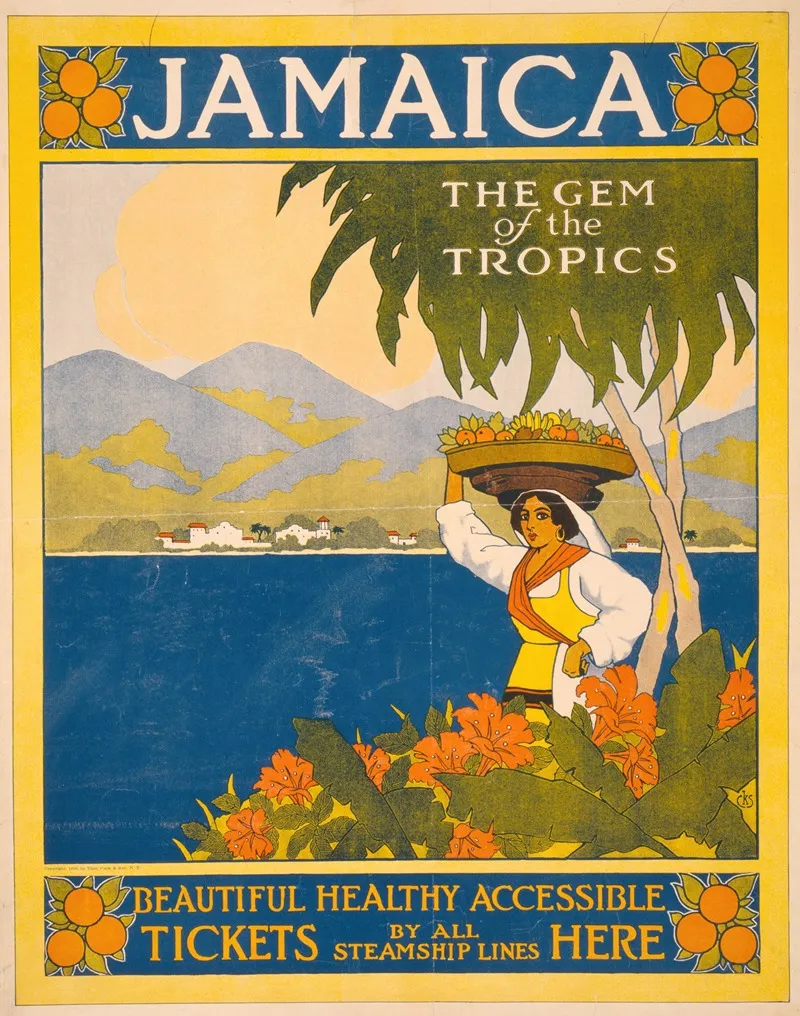 Jamaica The Gem Of The Tropics Wall Art by Anonymous - High-Resolution Digital Print