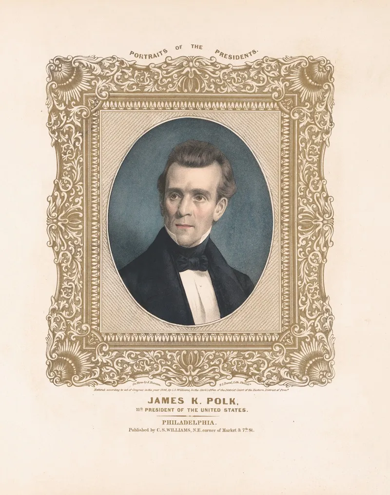 James K Polk 11th President Of The United States