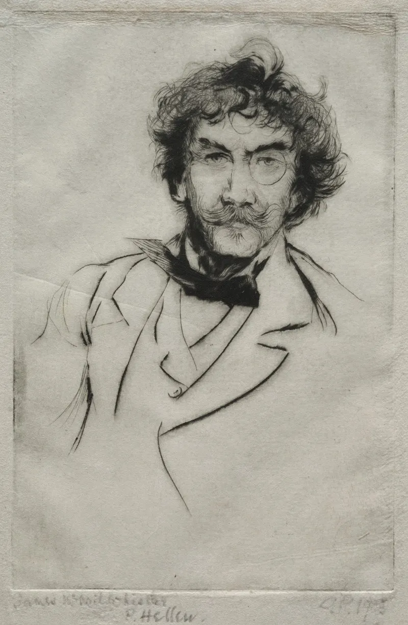 James Macneill Whistler 6 Wall Art by Paul César Helleu - High-Resolution Digital Print