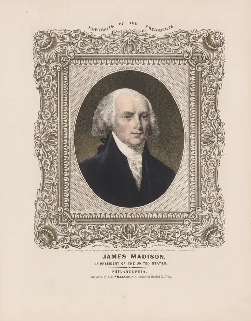 James Madison 4th President Of The United States 2