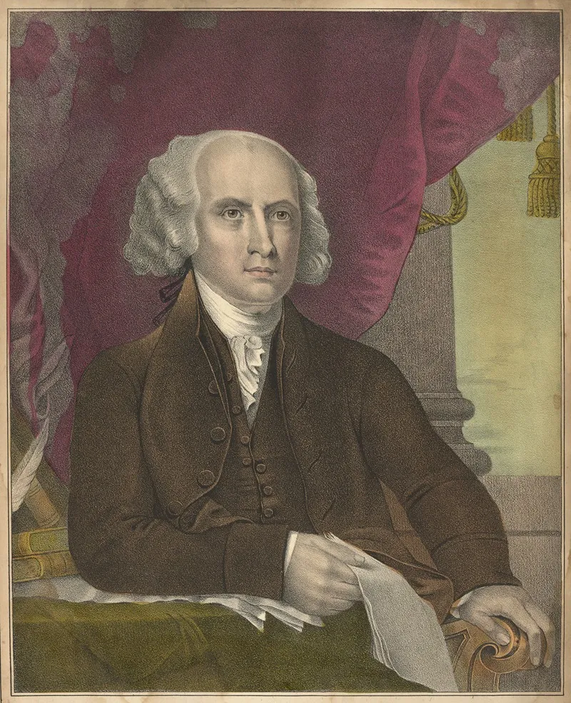 James Madison Fourth President Of The United States Wall Art by Daniel Wright Kellogg - High-Resolution Digital Print