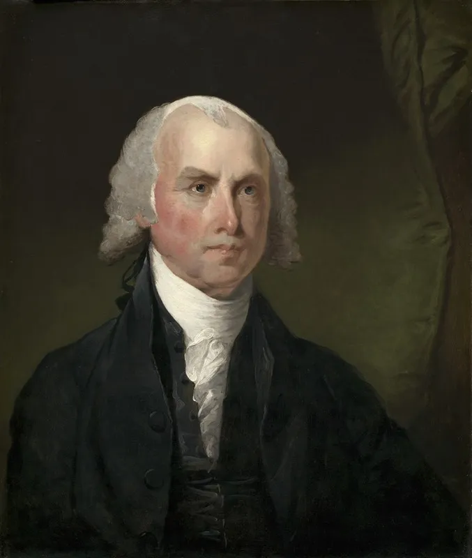 James Madison Wall Art by Gilbert Stuart - High-Resolution Digital Print