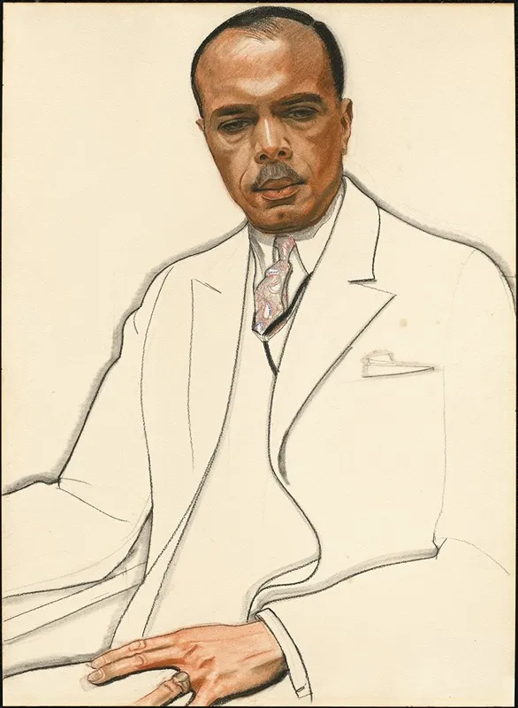James Weldon Johnson Wall Art by Winold Reiss - High-Resolution Digital Print