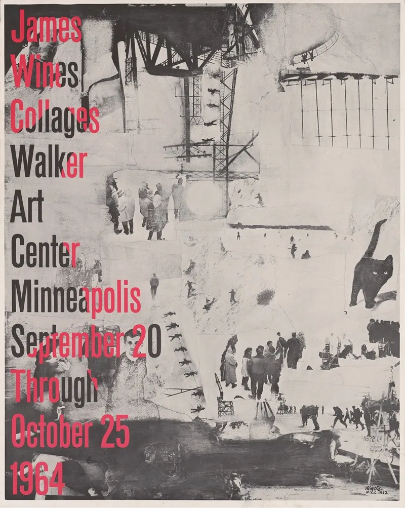 James Wines Collages Walker Art Center Minneapolis Wall Art by James Wines - High-Resolution Digital Print