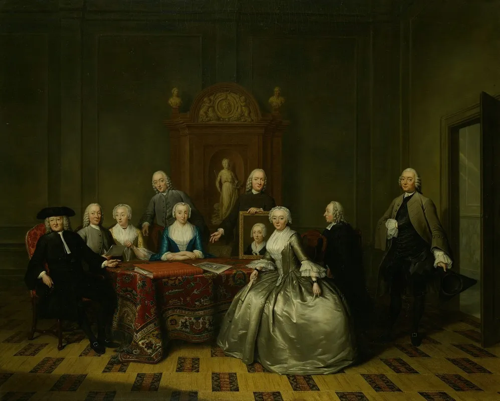 Jan De Bosch 1713 1785 And His Family Wall Art by Tibout Regters - High-Resolution Digital Print