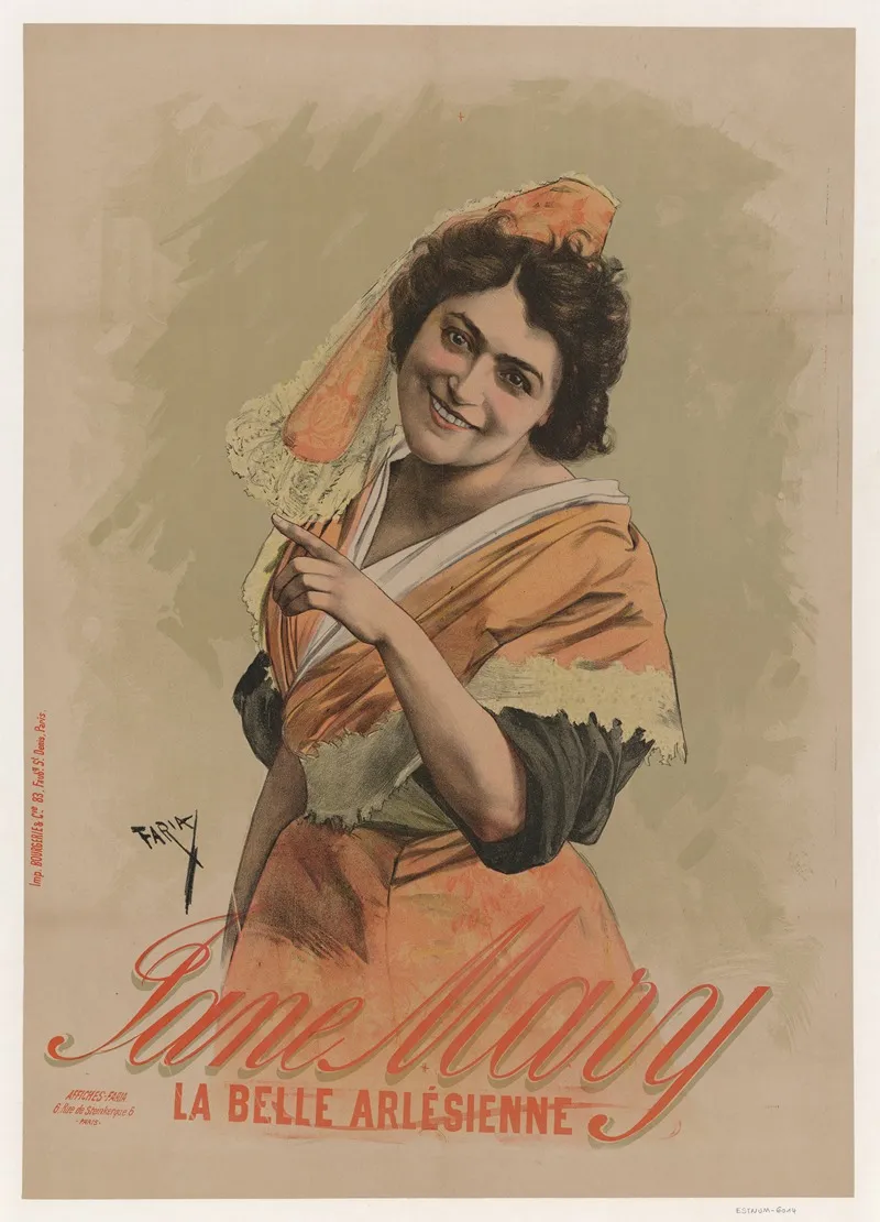 Jane Mary La Belle Arlesienne Wall Art by Cândido de Faria - High-Resolution Digital Print