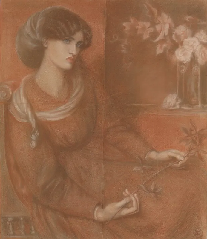 Jane Morris Study For Mariana Wall Art by Dante Gabriel Rossetti - High-Resolution Digital Print