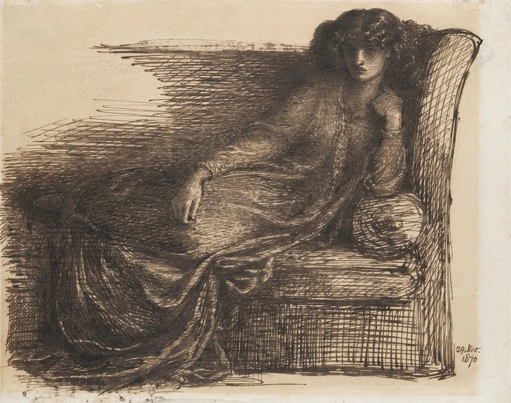 Jane Morris Wall Art by Dante Gabriel Rossetti - High-Resolution Digital Print