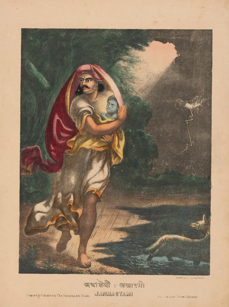 Janmastami Wall Art by Calcutta Art Studio - High-Resolution Digital Print