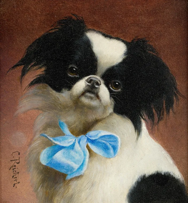 Japanese Chin Wall Art by Carl Reichert - High-Resolution Digital Print