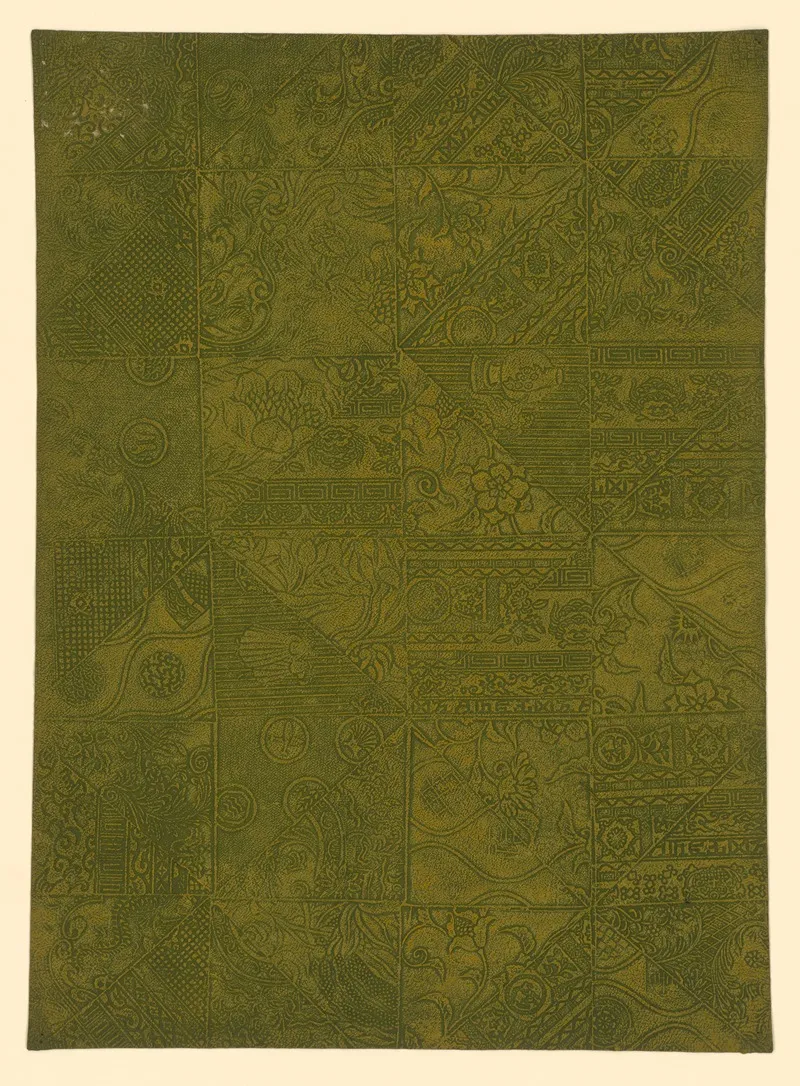 Japanisches Lederpapier Gikakushi 擬革紙 2