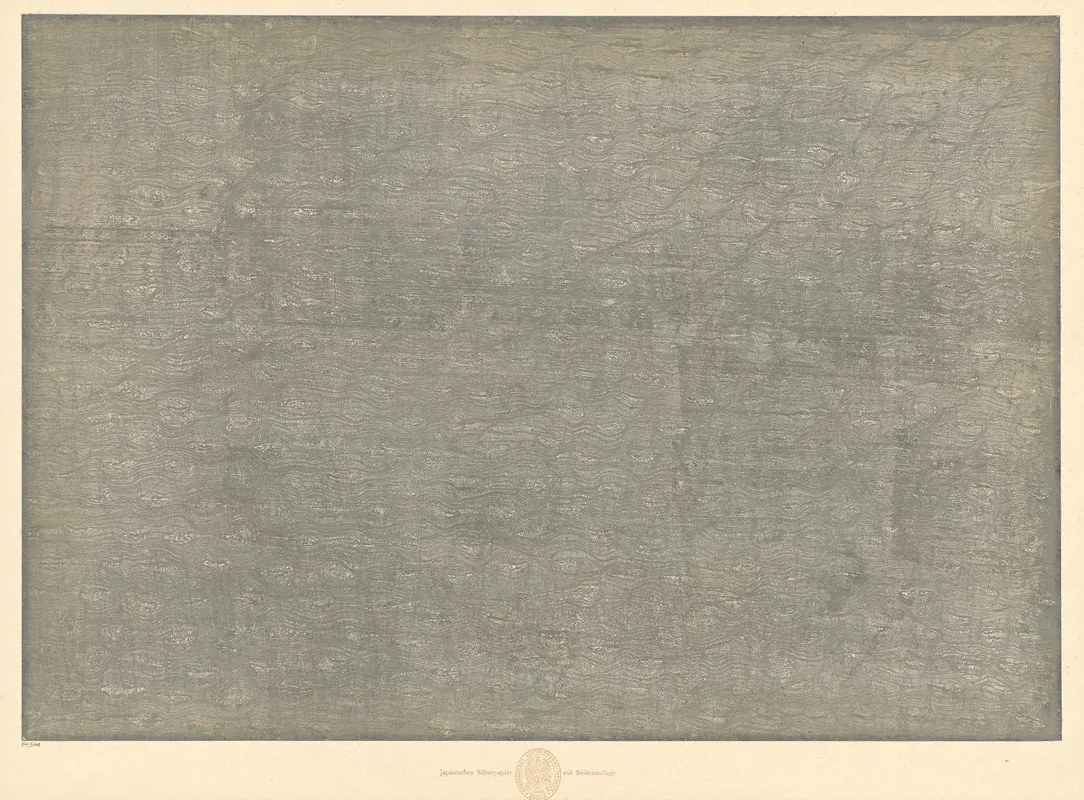 Japanisches Silberpapier Mit Seidengewebeauflage Shiketoshi