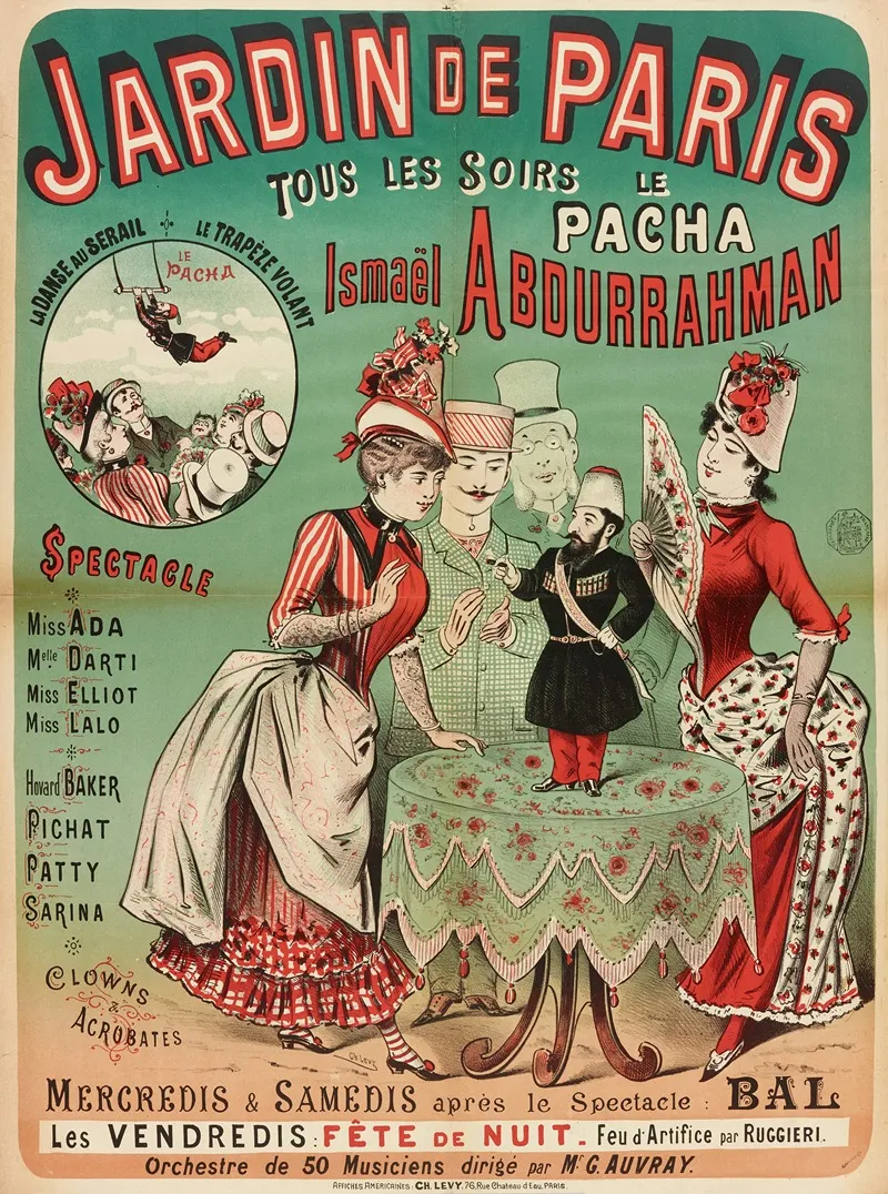 Jardin De Paris Tous Les Soirs Le Pacha Ismael Abdurrahman Spectacle